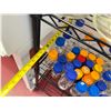 Image 13 : Metal Mesh Shelving Unit 36" x 15" x 72"H & Contents: Multiple Glass Bottles, Misc Sizes