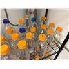Image 3 : Metal Mesh Shelving Unit 36" x 15" x 72"H & Contents: Multiple Glass Bottles, Misc Sizes
