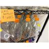 Image 9 : Metal Mesh Shelving Unit 36" x 15" x 72"H & Contents: Multiple Glass Bottles, Misc Sizes