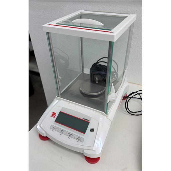 Ohaus Pioneer Analytical Balance w/ Glass Draft Shield & Digital Display