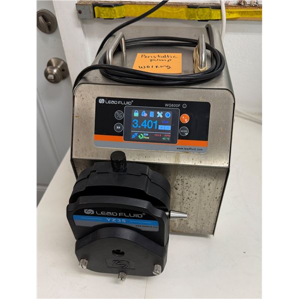 Lead Fluid WG600F Intelligent Industrial Peristaltic Pump w/  YZ35 Pump Head