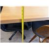 Image 24 : Wooden Conference Table 142" x 36" x 30.5"H w/ 8 Misc Chairs