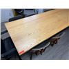 Image 2 : Wooden Conference Table 142" x 36" x 30.5"H w/ 8 Misc Chairs