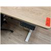 Image 3 : Qty 2 White 3-Drawer Cabinets w/ Adjustable Height Desk 55" x 24" & Rolling Office Chair