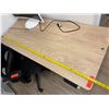 Image 4 : Qty 2 White 3-Drawer Cabinets w/ Adjustable Height Desk 55" x 24" & Rolling Office Chair