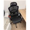 Image 6 : Qty 2 White 3-Drawer Cabinets w/ Adjustable Height Desk 55" x 24" & Rolling Office Chair