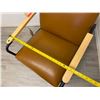 Image 4 : Metal Stationary Armchair w/ Upholstered Seat & Back 27" x 19" x 28"H