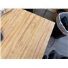 Image 2 : Wooden Table 80" x 32" x 28"H & Rolling Office Chair (contents not included)