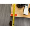 Image 3 : Wooden Table 80" x 32" x 28"H & Rolling Office Chair (contents not included)