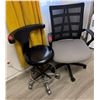 Image 1 : Qty 2 Rolling Chairs, Misc Styles & Sizes