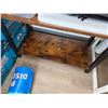 Image 2 : Small 4-Tier Shelving Unit & Corner Table, Misc Sizes (contents not included)