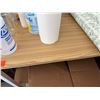 Image 6 : Small 4-Tier Shelving Unit & Corner Table, Misc Sizes (contents not included)