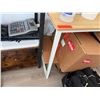 Image 7 : Small 4-Tier Shelving Unit & Corner Table, Misc Sizes (contents not included)