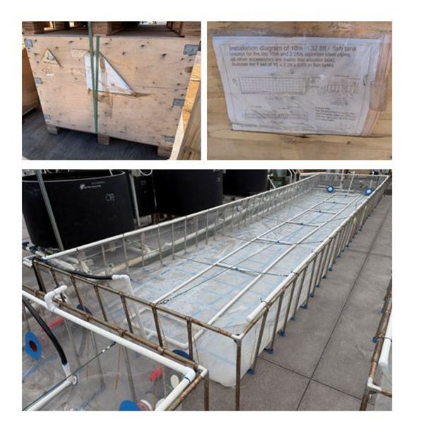 NEW IN CRATE - MK Aquarium Aquaculture/Aquaponics Tank Approx. 32.8' L x 7.5' W