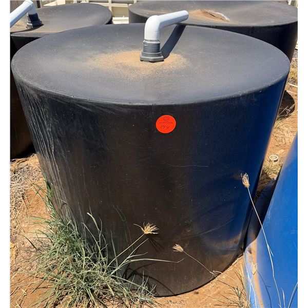 Round Black Commercial Tank 48" Dia