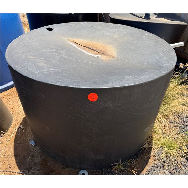 Round Black Commercial Tank 62" Dia, 36"H