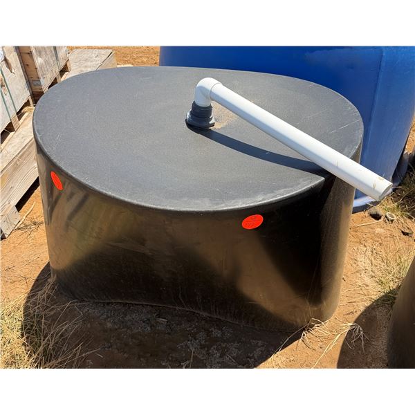 Round Black Commercial Tank 48" Dia, 36"H