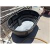 Image 2 : Black Commercial Oval Stock Tank 58" x 40" x 25"H