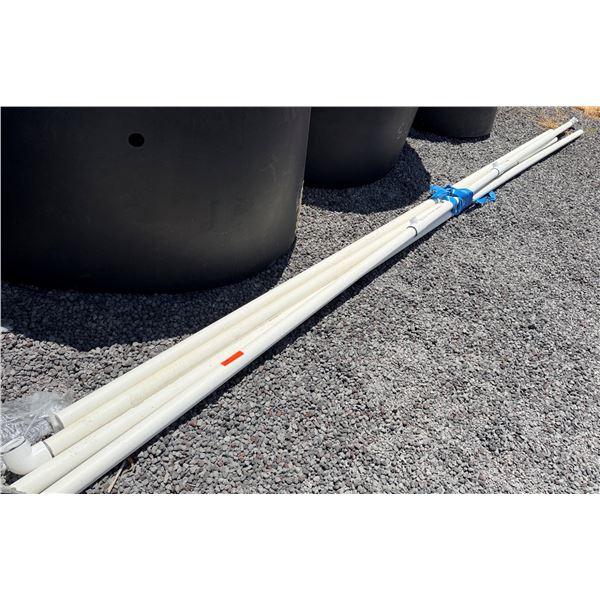 Multiple Cresline PVC Pipe Sections, Misc Sizes