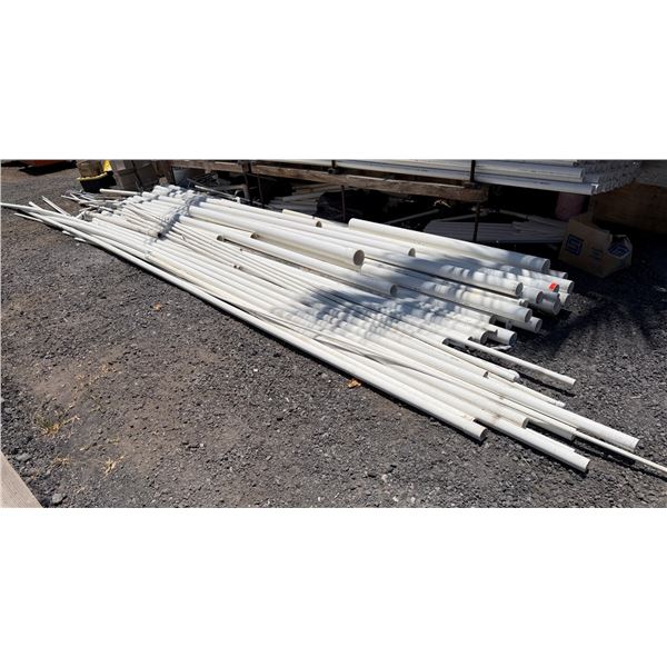 Multiple Cresline PVC Pipe Sections, Misc Sizes