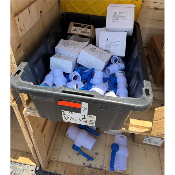 Bin Multiple PVC Fittings, Boxes Colonial Value & IPEX Ball Valves, etc