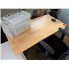 Image 3 : Innovar Adjustable Height Desk w/ File Cabinet & Rolling Office Chair 47" x 24"