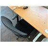 Image 2 : Adjustable Height Desk 47" x 24" & Rolling Office Chair