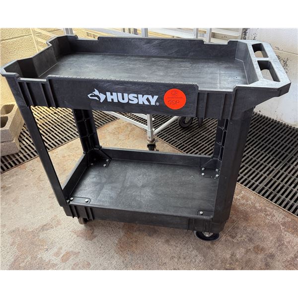 Husky Utility Cart w/ Undershelf 34" x 17" x 33"H
