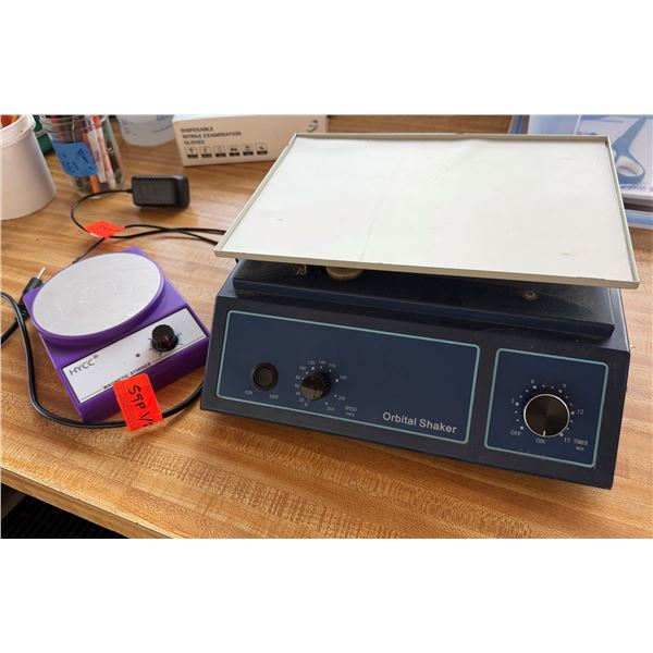 LE8S Orbital Shaker & HYCC Magnetic Stirrer