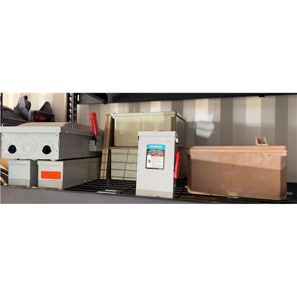 Multiple Square D Safety Switches, Siemens Enclosed Switches