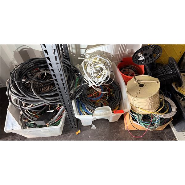 Multiple Heavy-Duty Industrial Wires, Cables & Hoses, Misc Sizes