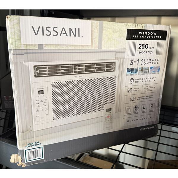 Vissani 6000 BTU Window Air Conditioner New in Box