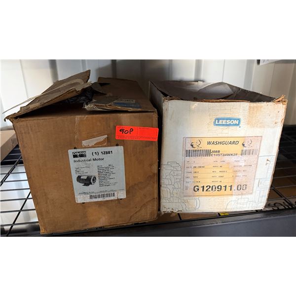 Dayton 1Z881 Industrial Motor &  Leeson Washguard Motor