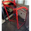 Image 1 : Red Metal Drum Cradle Dolly