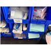 Image 12 : Multiple Blue Bins & Contents: Racks, Spray Bottles, Fisher Head Covers, Solution Bottles, etc