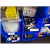 Image 3 : Multiple Blue Bins & Contents: Racks, Spray Bottles, Fisher Head Covers, Solution Bottles, etc