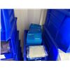 Image 6 : Multiple Blue Bins & Contents: Racks, Spray Bottles, Fisher Head Covers, Solution Bottles, etc