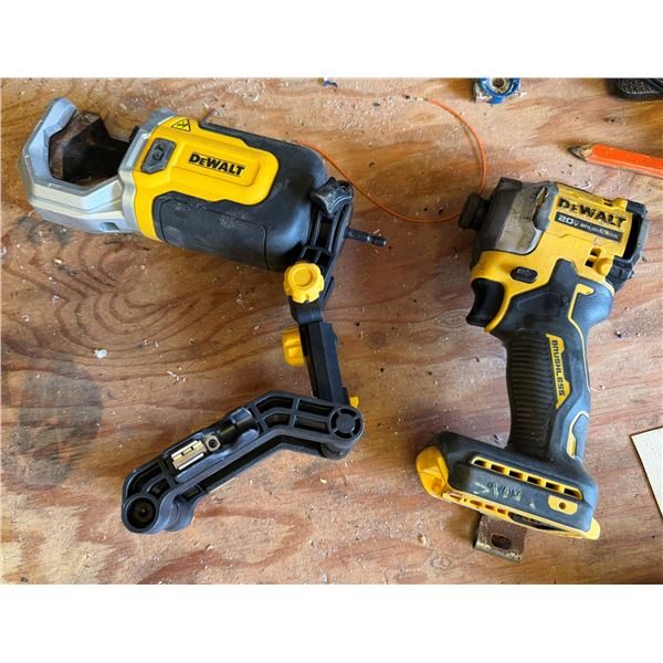 DeWalt DCF859(?) Impact Driver & DWAPVCIR PVC Cutter (no batteries)