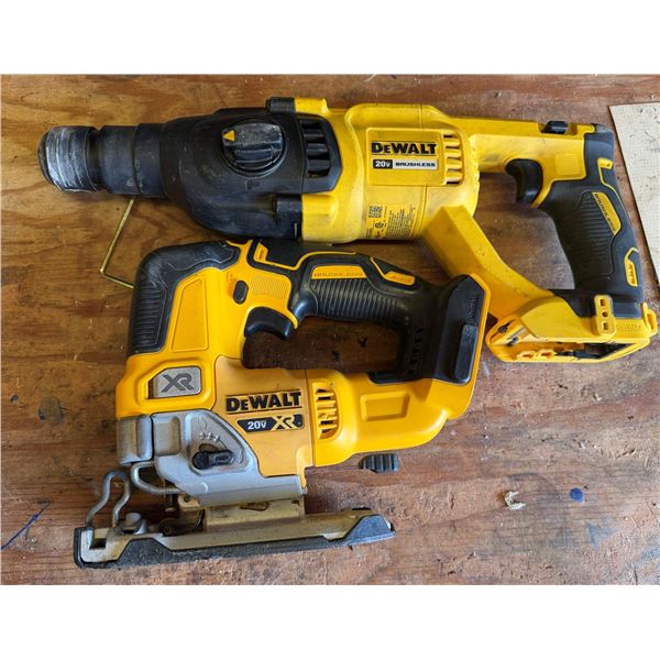 DeWalt DCS334 Jig Saw & DCH133 Brushless Hammer (no batteries)