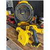 Image 1 : DeWalt DCE100 Blower, DCV501HTY2 Vacuum & DCE512 Fan (no batteries)