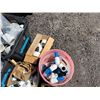 Image 9 : Multiple Bins PVC Pipe Fittings, P-Traps, Ball Valves, Clamps, Hardware, etc
