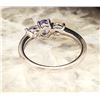 Image 7 : Genuine Tanzanite Mixed-Cut Three-Stone Ring .925