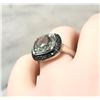 Image 7 : En Vogue Green Amethyst & Green Diamond Ring .925