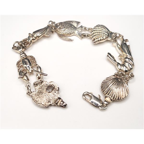 Scallops, Clams, Lobster & More Nautical Bracelet