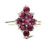 Image 1 : Nostalgic Navette Ruby Cluster Ring