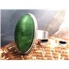 Image 1 : Soviet-Era Russian Hallmark Sterling Nephrite Ring