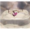 Image 6 : Pink Sapphire and Diamond Chevron Contour Ring