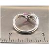 Image 7 : Pink Sapphire and Diamond Chevron Contour Ring