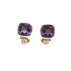 Image 6 : Cushion-Cut Amethyst and Diamond Earrings