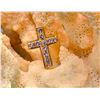 Image 5 : 14K Yellow Gold Cross with Genuine Tanzanite